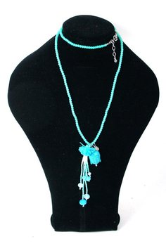 Collier Bouddha Turquoise Style Ibiza (1 pc)