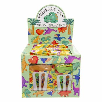 Massues Dinosaure Auto-gonflantes - Pr&eacute;sentoir (48 pcs)