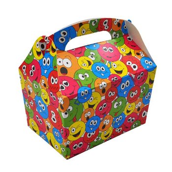 BOÎTE MENU MODÈLE : SMILEY - Dim. 18.5x12x19 CM - BOÎTE REPAS - KIDSBOX (24 pcs)