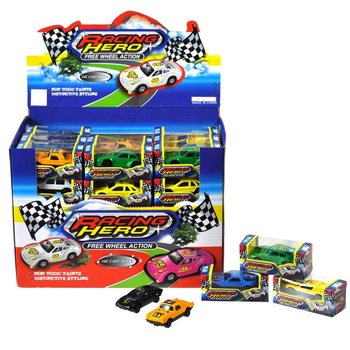 Voiture Miniature Die-Cast en Présentoir (60 pcs)
