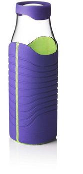 MENU - Carafe à Eau Designer avec Bouchon Silicone & Manchon Néoprène 1L 25cm (1 pc)