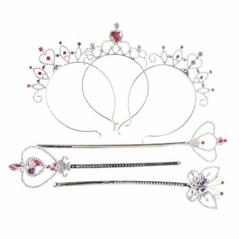 BAGUETTE DE PRINCESSE + DIAD&Egrave;ME SUR CARTE (12 pcs)