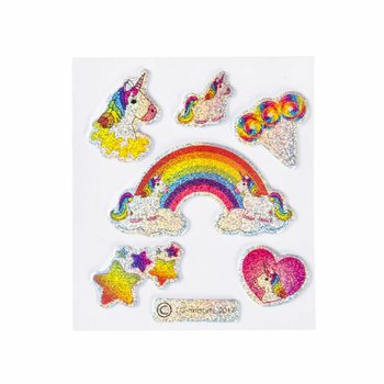 AUTOCOLLANTS PAILLET&Eacute;S - LICORNE (100 pi&egrave;ces)