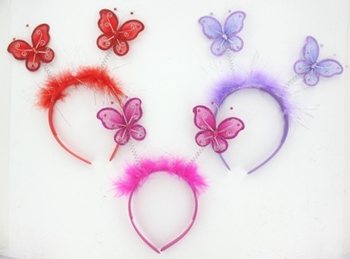 SERRE-TÊTE PAPILLONS (12 pcs.)