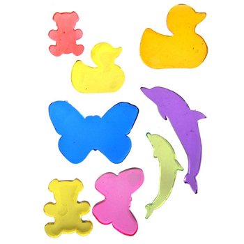 Stickers Gel Décoratifs Jelly Gems 22x12 cm (24 pcs.)