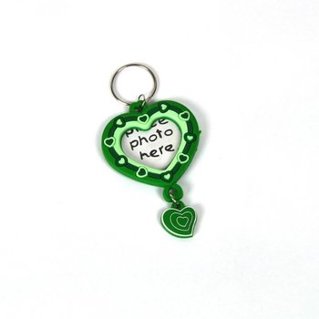 Porte-clés Photo Coeur - Vert (Lot de 35)