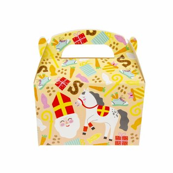 Bo&icirc;tes &agrave; friandises Saint-Nicolas 12x12.5x6 cm (12 pcs)