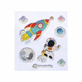 AUTOCOLLANTS PAILLETTES - MOD&Egrave;LE : ESPACE / SPACE (100 pcs)