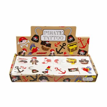 Tatouages Pirate Fun - Présentoir (96 pcs)