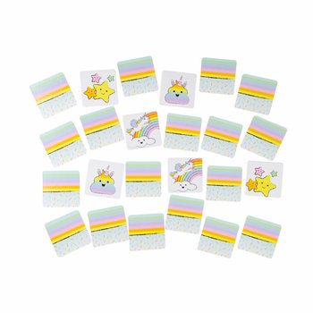 Jeu de Memory Licorne - Pr&eacute;sentoir (12 pi&egrave;ces)