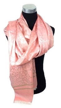 Écharpe rose avec imprimé style Ibiza (1 pce)