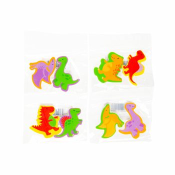 Lot de 2 Gommes DINO en Pr&eacute;sentoir (36 pcs)