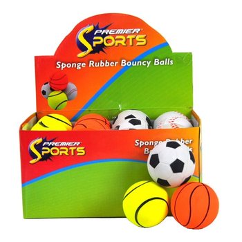 Balles Rebondissantes Sport en Présentoir (24 pcs)
