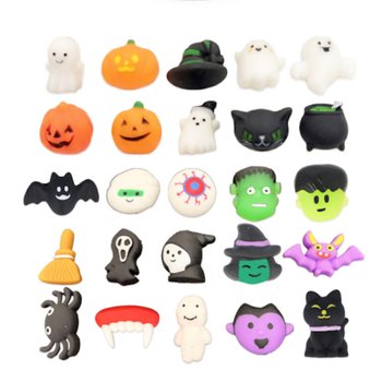 MIX FIGURINES SQUISHY HALLOWEEN EN SEAU (25 pcs)
