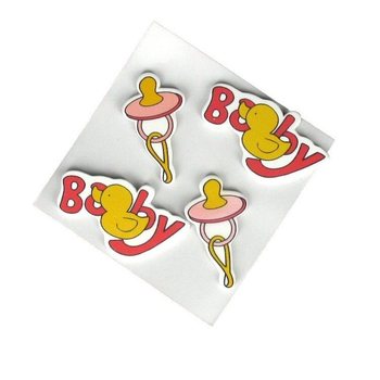 STICKERS DÉCORATIFS - ROSE BÉBÉ (20 pcs)