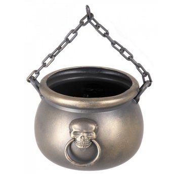 Chaudron de sorcière avec tête de mort (2 pcs)