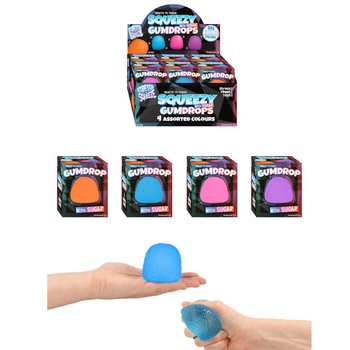 SQUEEZE GUM DROP - AVEC REMPLISSAGE SUGAR - EN DISPLAY (12 pcs)