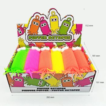 BALLE PUFFER PIEUVRE - 20CM - EN PR&Eacute;SENTOIR (12 pcs.)