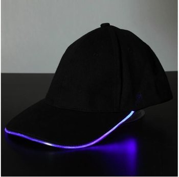 CASQUETTE LED LUMINEUSE / PARTY CAPS - COULEUR : VIOLET (12 pcs)