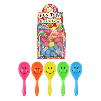 Petites Maracas Smiley - Présentoir (108 pcs)