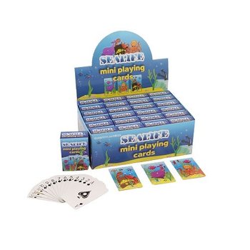 Mini Cartes à Jouer – Modèle Sea Life en Présentoir (24 pcs)