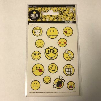 PLANCHE D'AUTOCOLLANTS : SMILEY'S, 16 x 9 cm (10 pcs)