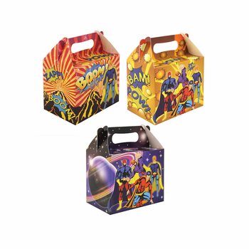 BOÎTE MENU – SUPER-HÉROS – 14 x 9,5 x 18 cm (24 pcs)