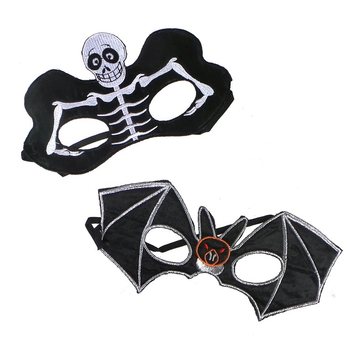 Masque d'Horreur (Squelette ou Chauve-souris) - Lot de 12
