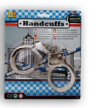 MENOTTES DE POLICE EN MÉTAL (12 pcs)
