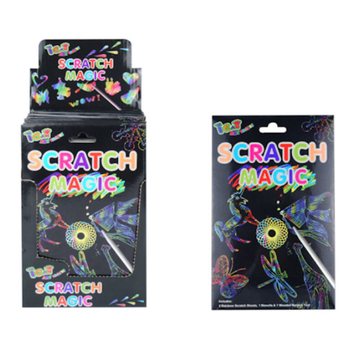 CARTES &Agrave; GRATTER MAGIQUES EN PR&Eacute;SENTOIR (24 pcs)