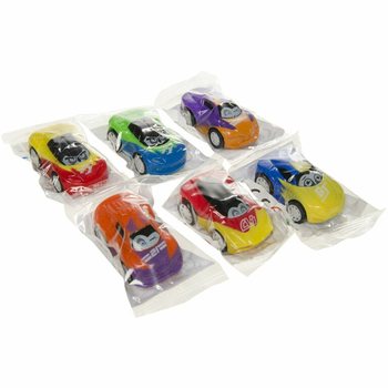 Voitures de Sport &agrave; Friction Rigolotes avec Yeux - Mix (48 pcs)