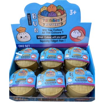 RAGE - Dumplings Squishy Bun GRANDS (8.5 x 8.5 x 4.8 cm) - Jouet Fidget Viral 2026 (12 pcs)