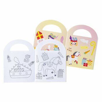 Petits Cahiers de Coloriage Saint-Nicolas avec Stickers (48 pcs)