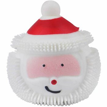 BALLES PUFFER PÈRE NOËL LUMINEUSES EN PRÉSENTOIR (12 pcs)