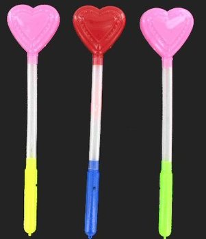 B&acirc;ton Lumineux LED Mod&egrave;le C&oelig;ur (10 pi&egrave;ces)