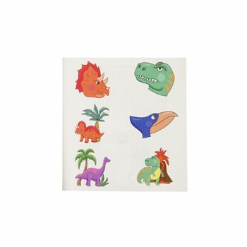 Pr&eacute;sentoir de Tatouages &Eacute;ph&eacute;m&egrave;res Dinosaure (96 Pi&egrave;ces)