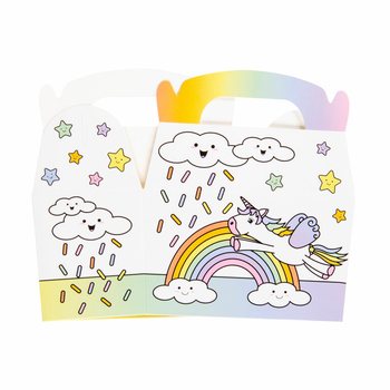 Bo&icirc;tes Cadeaux Licorne / Bo&icirc;tes &agrave; Bonbons 12x12.5x6 cm (12 pcs)