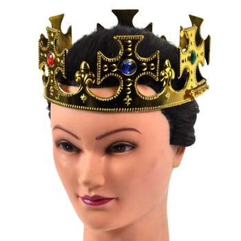 Couronne Royale Dorée - Modèle Croix (12 pcs)