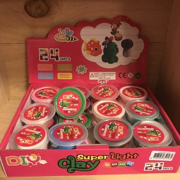 Pâte à modeler Super Light en présentoir (24 pcs.)