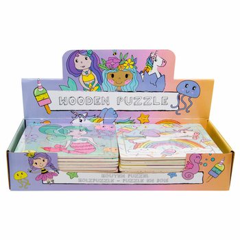 Pr&eacute;sentoir de Puzzles en Bois pour Filles (24 pi&egrave;ces)