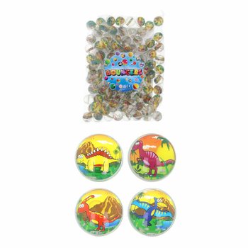 Mix Balles Rebondissantes Dinosaures Ø3.3cm (100 pièces)