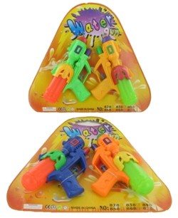 2 Pistolets à eau sur carte (pack de 6)