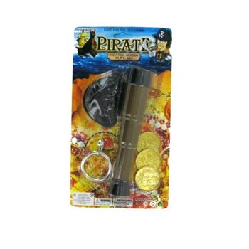 PANOPLIE DE PIRATE SUR CARTE - MODÈLE 5 (6 pièces)