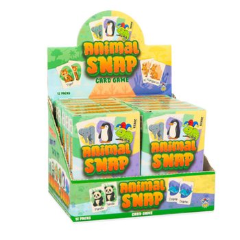 JEU DE CARTES ANIMAL SNAP - JEU D'ANIMAUX AVEC 36 CARTES - EN PRÉSENTOIR (12 PCS)