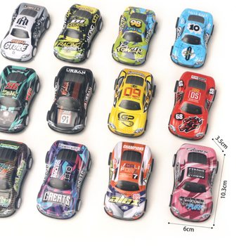 Voitures de Course en M&eacute;tal Pull Back en Sac Cadeau (24 pi&egrave;ces)