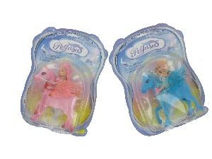 Cheval Pégase avec Poupée (lot de 2)