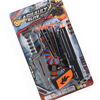ASSAULT ELITE - Ensemble Pistolet avec Fléchettes à Ventouse et Couteau (6 pcs)