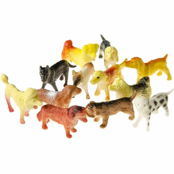 Lot de 12 Figurines de Chiens et Chats