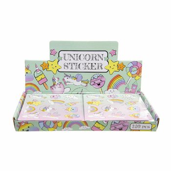 Présentoir d'Autocollants Licorne Fun (120 pièces)