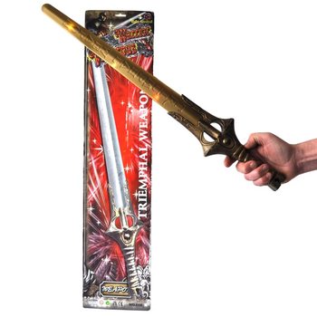 Épée avec son et lumière sur carte - 66 cm (Lot de 4)